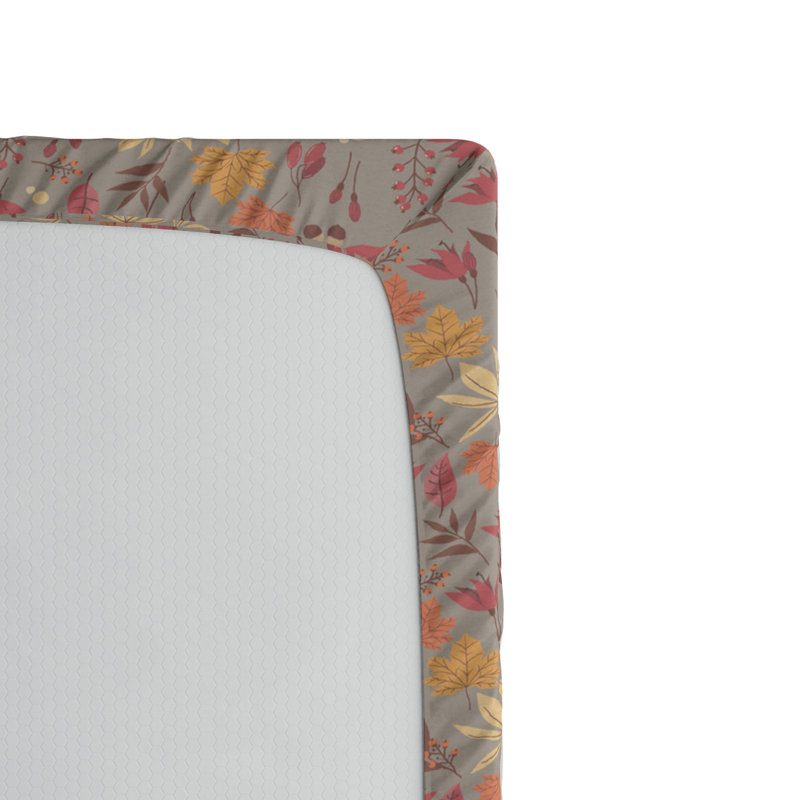 Microfiber Floral Fitted Sheet, Twin XL Fitted Sheet