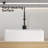 Rectangular Above Counter White Porcelain Ceramic Modern Bathroom Vanity Vessel Sink