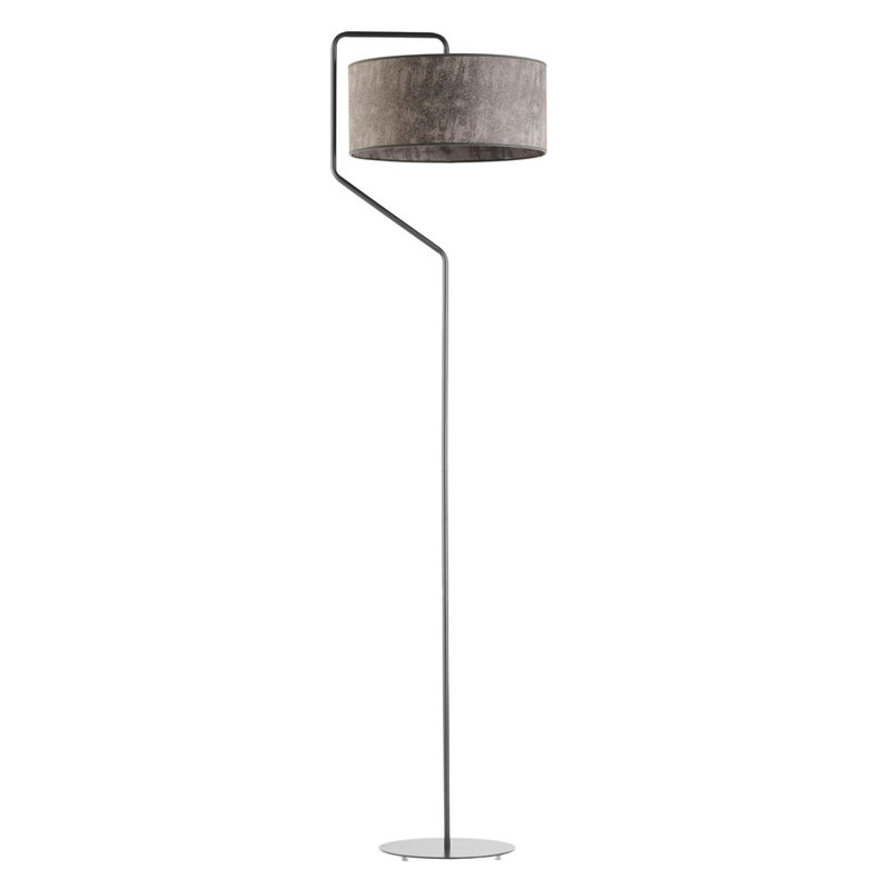 Eleanore 156cm Traditional Floor Lamp, Grey Melange