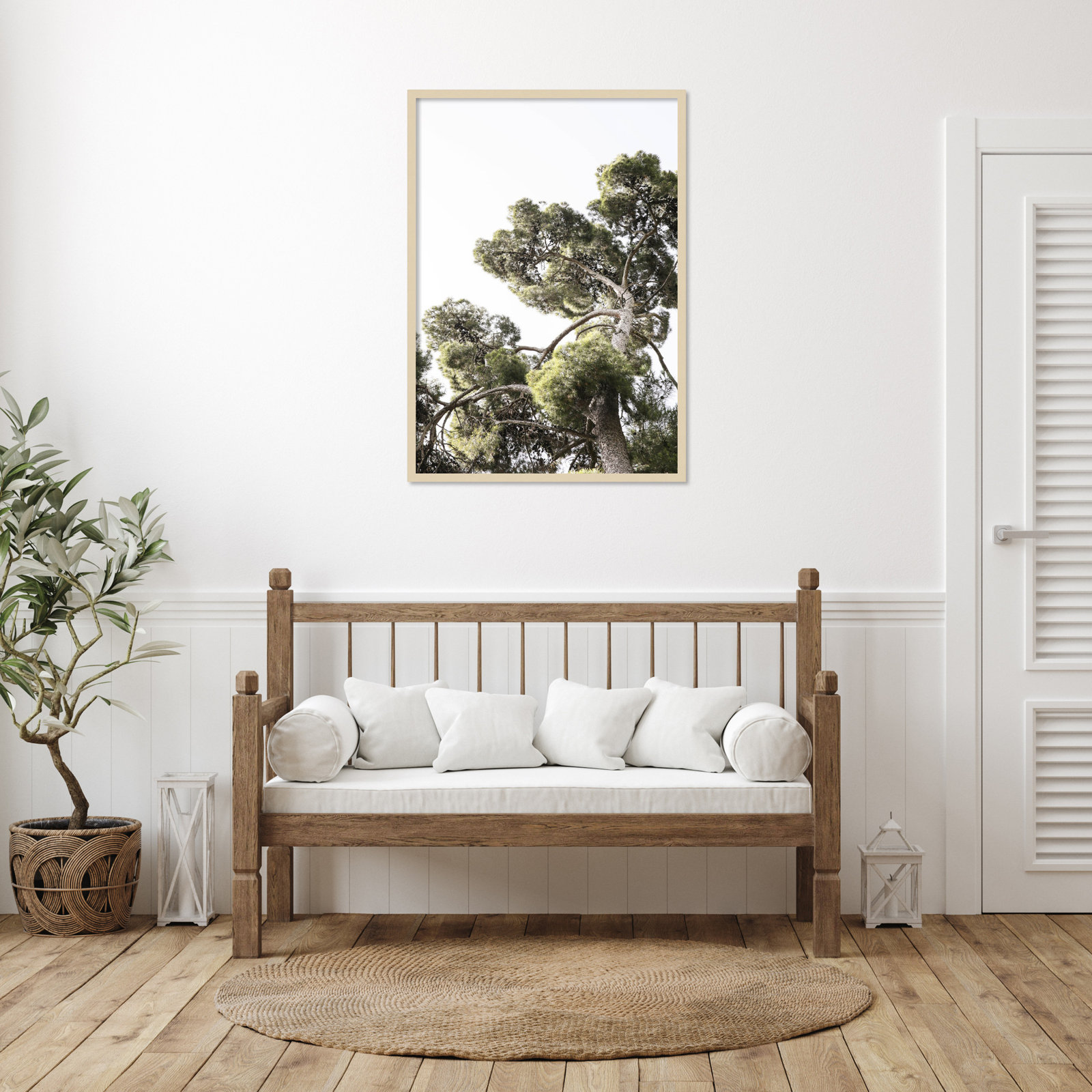 Reshma "Japanese Garden 01" Print, Brown, 41" H x 29" W