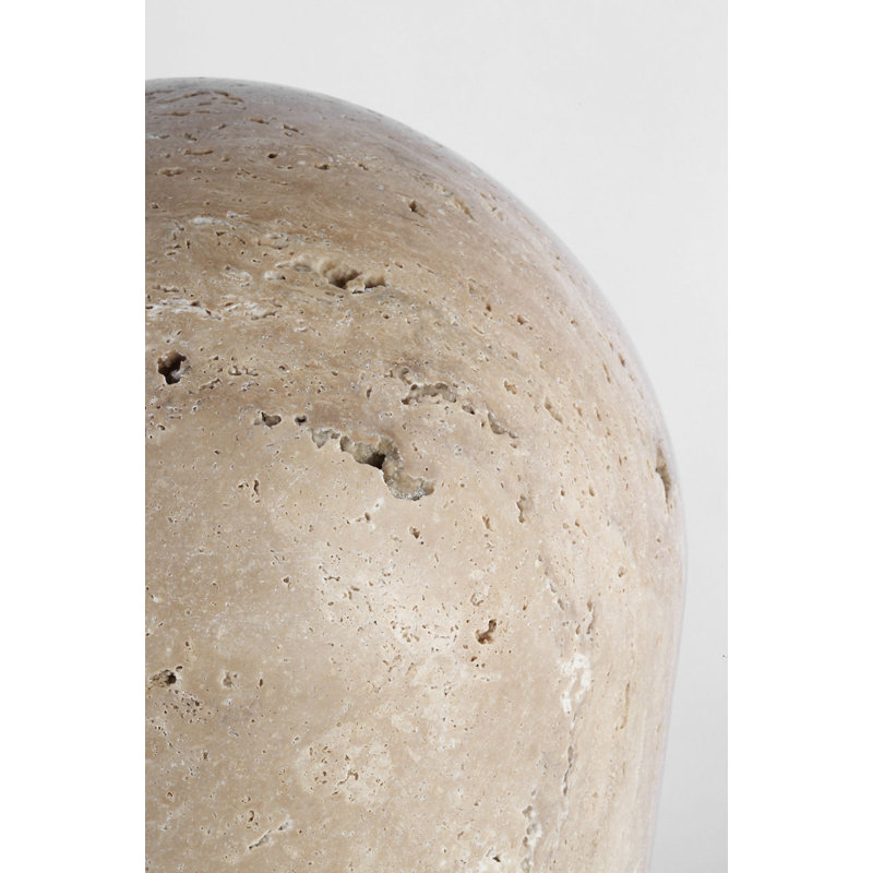Kennett Small Travertine Table Lamp, Natural Travertine