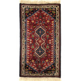 Migan Hand Woven Cotton and Wool Oriental Area Rug