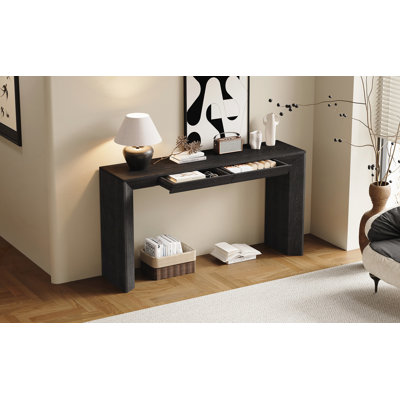 Console 60 po avec 2 tiroirs dissimulés