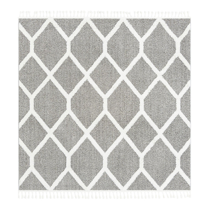 Jocelynmarie Geometric Indoor Rug, Square 7'10"