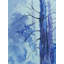 Arbre sans feuilles dans la forêt | Aquarelle sur papier | Par Susanta Mondal
