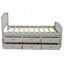 Lit plateforme simple avec 6 tiroirs de rangement-1156516583