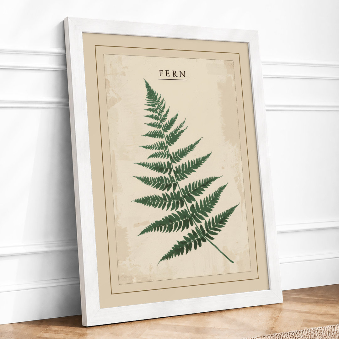Fern Frond Botanical - Framed Print