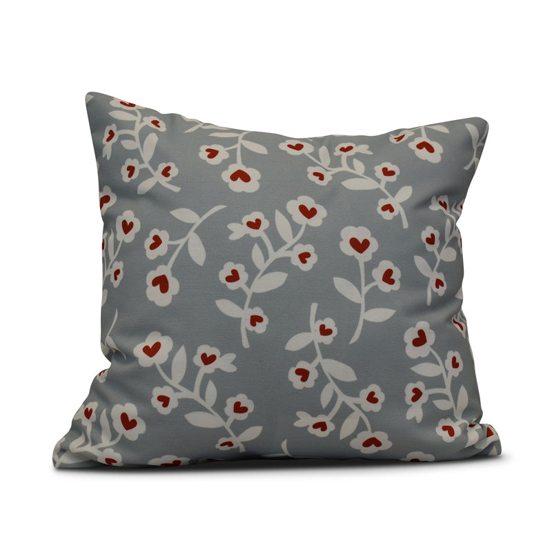 Coussin Funky Junky, H 16 po x l 16 po x P 6 po, Gris