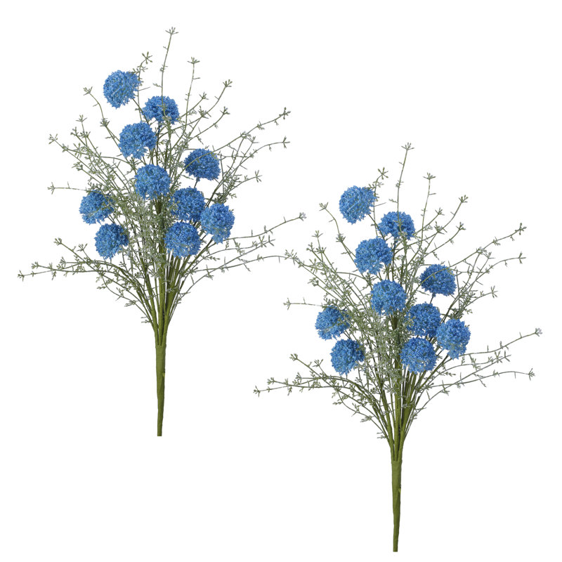 Buisson en plastique 23 po Wild Allium, Bleu