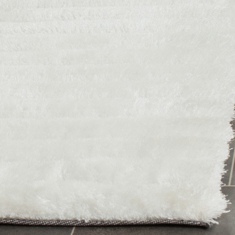 Tapis de couleur unie à poils longs performance touffeté à la main Wyler, Rectangle 9 pi x 12 pi