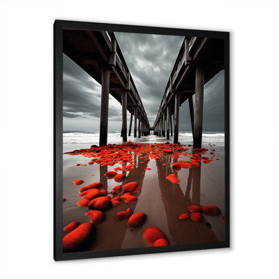 " Beach Pier Perspective Black IV "