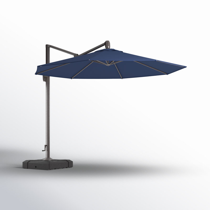 Parasol en porte-à-faux 10 pi Cassidey, Toile bleu marine Sunbrella®