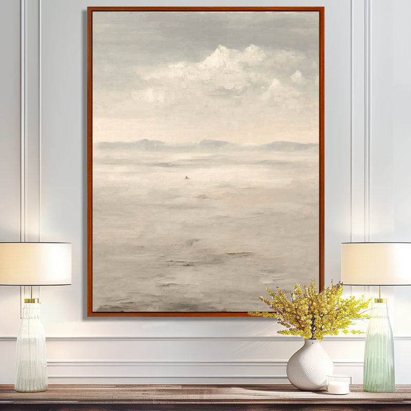 Jaune et blanc brume lever du soleil matin nuages - paysages, impressions sur toile, art abstrait jaune, H 20 po x l 12 po