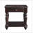 Modern Traditional Style End Table with Drawer and Bottom Shelf Espresso Finish Living Room Furniture 1pc