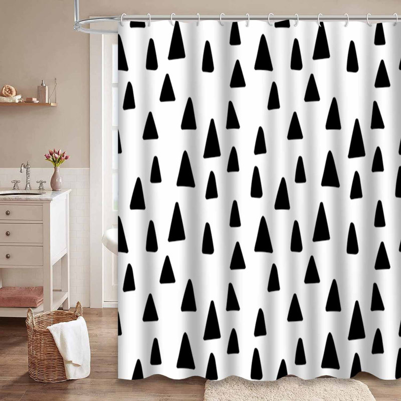 Rideau de douche Triangle Tree, L 72 po x l 72 po