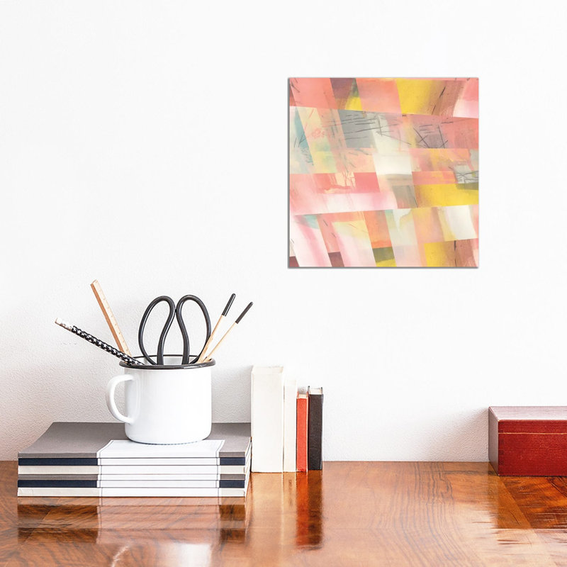 Abstract Weave II by Jennifer Goldberger - Wrapped Canvas Painting, 30.48 cm H x 30.48 cm W