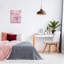 Art mural sur toile rose avec licorne et nuages par Ziwei Li-109801303