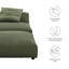 Ensemble de fauteuil modulaire et repose-pieds rembourré Solace-101323763