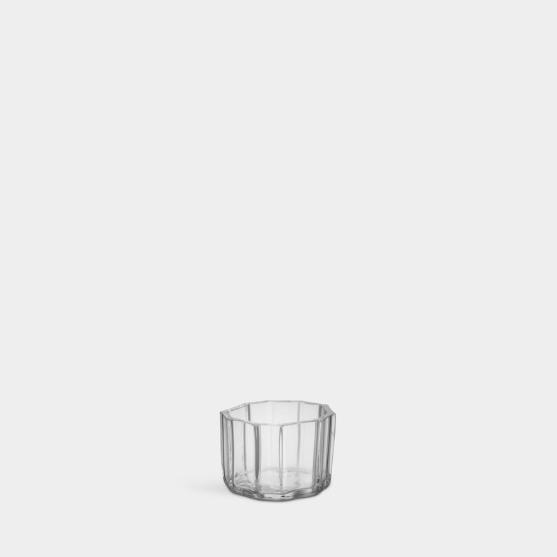 Reed Votive Candle Holder, 1.8'' H X 2.6'' W X 2.6'' D, Clear