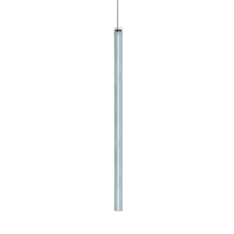 Luminaire suspendu vertical Estela - Dimtriac DEL, Bleu mer