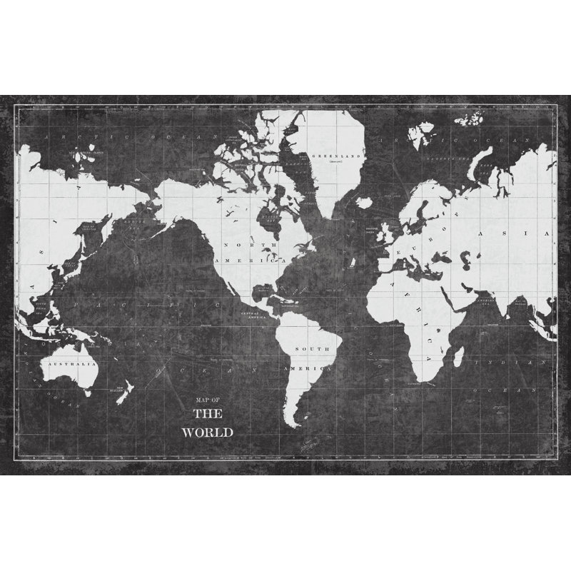 Plan du monde, H 8 po x l 12 po