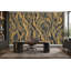 Gold Wood Grain Wallpaper Charcoal Veined Wall Mural-875915067-875915071