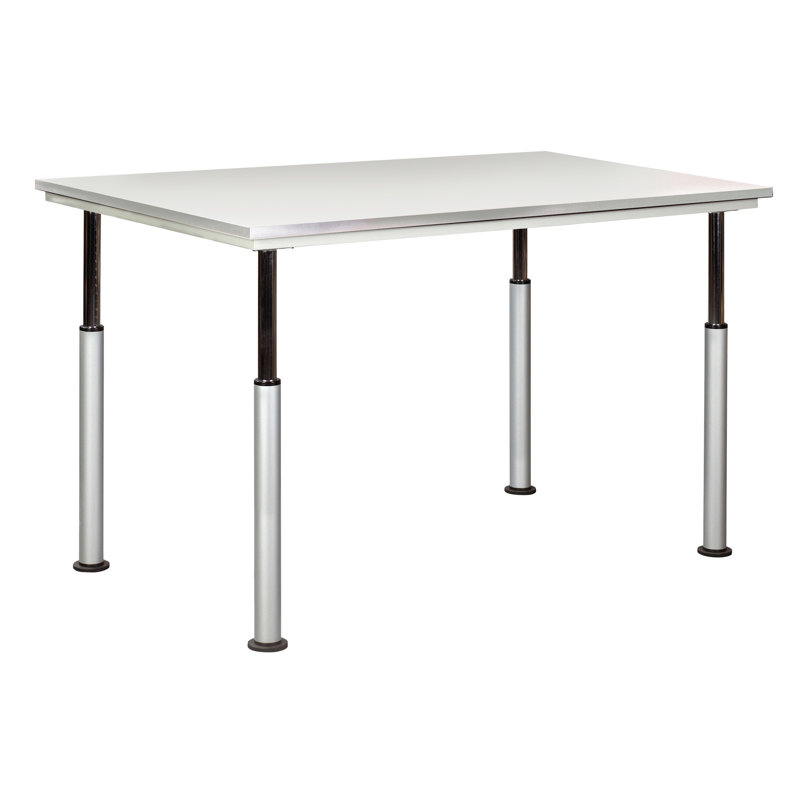 Espaces diversifiés Table réglable ADA Classroom (27,75-42 po) 60 po x 42 po, plateau en plastique stratifié gris Glace
