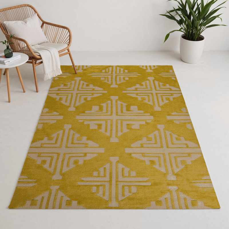 Trellis Brown Indoor and Outdoor Area Rug, Rectangle 3' x 5'