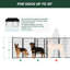Parc de jeu pour animaux de compagnie pour l'extérieur, cour, camping-car, 45 pouces, 16 panneaux 16 pouces pour grands chiens-123514224-123466938
