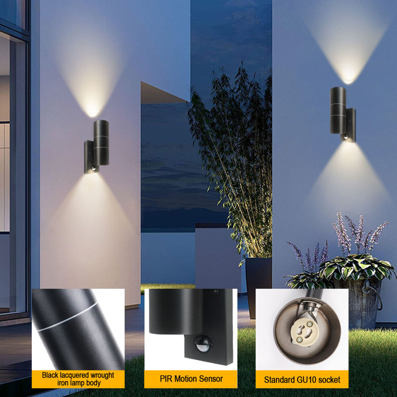 GU10 Double Outdoor Wall Light