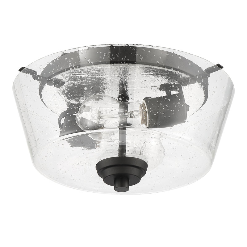 Plafonnier encastré 2 lumières simple à cuves 13 po Witte, Espresso