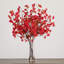 32 po Arrangement de fleurs de cerisier artificielles dans un vase en verre cylindrique-121769134
