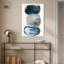 Art mural abstrait bleu Mid-Century par Art Remedy-104321493-104321475