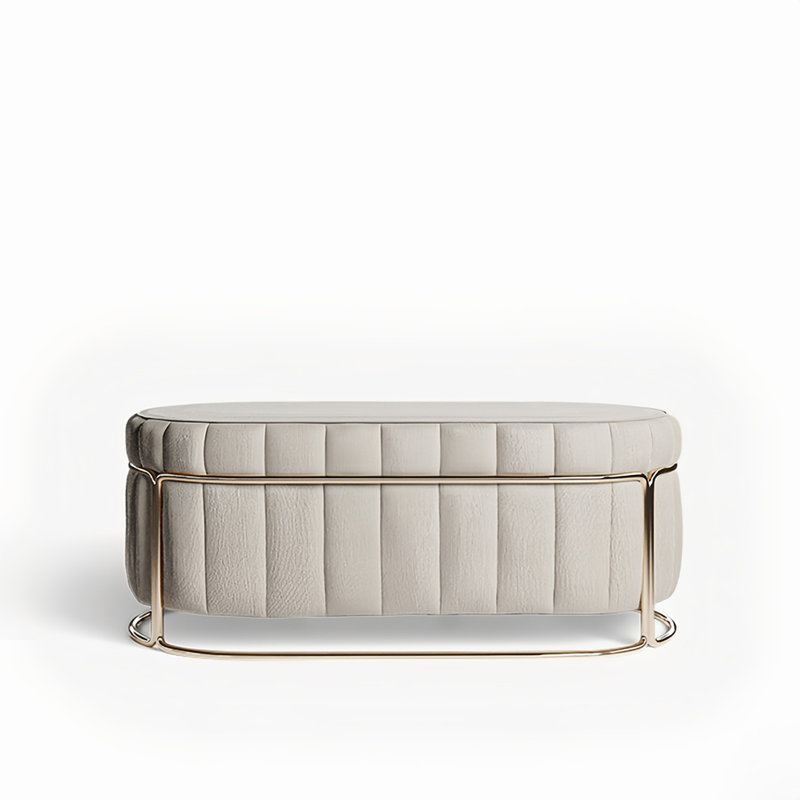 Banc rembourré en tissu Geneal