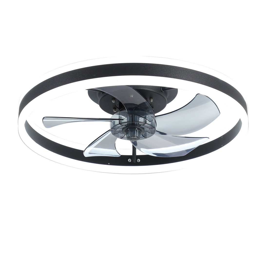 Dusen 19.7 in. Ceiling Fan with LED Lights Modern Habitat