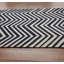 Tapis bleu marine à chevrons Wolfenbarger-23233674