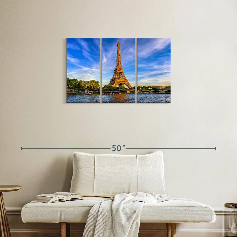 Hannes River Seine Eiffel Tower, 20" H x 33" W