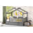 Wooden House Bed With  Trundle-781824790