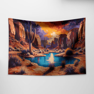 Tapisserie murale «Desert Oasis 104» Southwestern
