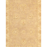 Melody Hand Knotted Wool Floral Area Rug in Beige/Cream