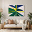 Hard Edge 57, art mural en métal beige-1075444793