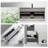 Modern 42" Bathroom Vanity Sink, Grey Cabinet. Quartz Sand Basin And Convenient Soft Close Feature In With Storage. Easy Drawers