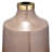 Tall Cylinder Glass Vase with Tapered Neck and Gold Metal Accent Ring Featuring Glam Style and Translucent Speckled Body Design for Decorative Display and Modern Interior Styling.-404552318