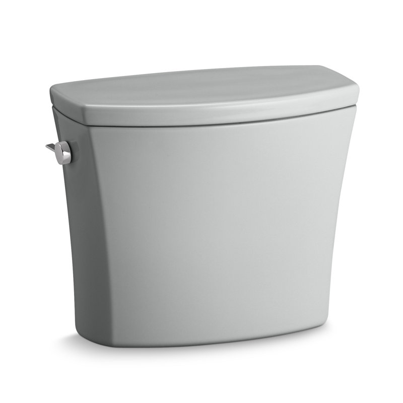 RÃ©servoir de toilette Kelston avec dÃ©bit de 1,28 L/c, Gris glacial