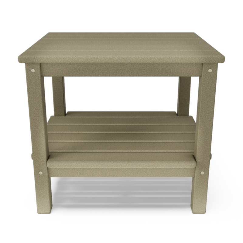 Table d'appoint Traditional - bois patiné, Beige