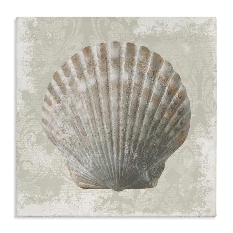Art mural sur toile Clam, H 17 po x l 17 po