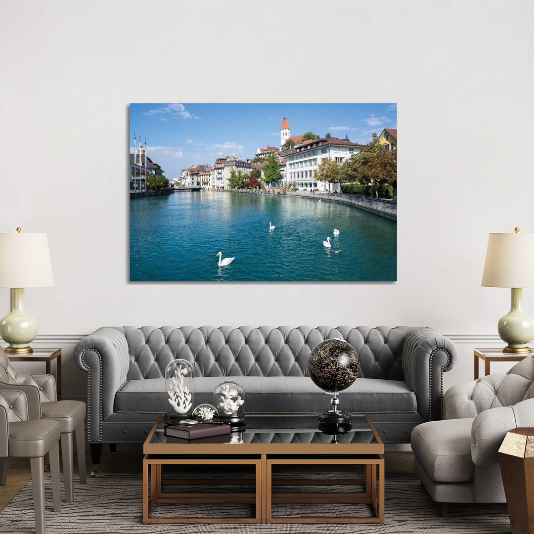 City Of Thun In The Canton Of Bern In Switzerland by Jan Becke - Wrapped Canvas Gallery-Wrapped Canvas Giclée