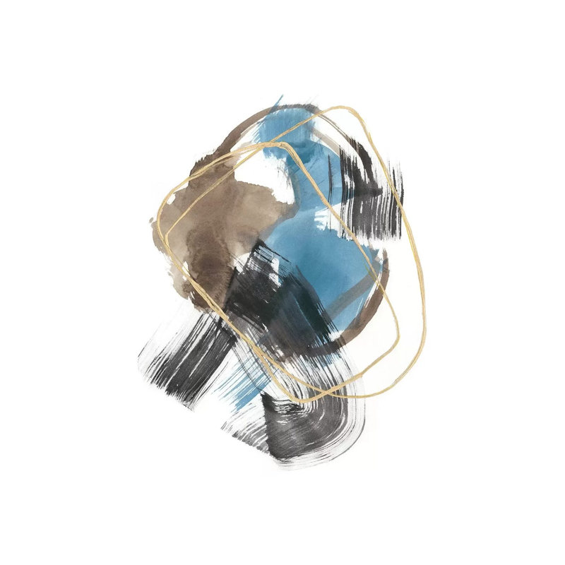 Gold Loops by Jennifer Goldberger - Wrapped Canvas Gallery-Wrapped Canvas Giclée, 20.32 cm H x 30.48 cm W