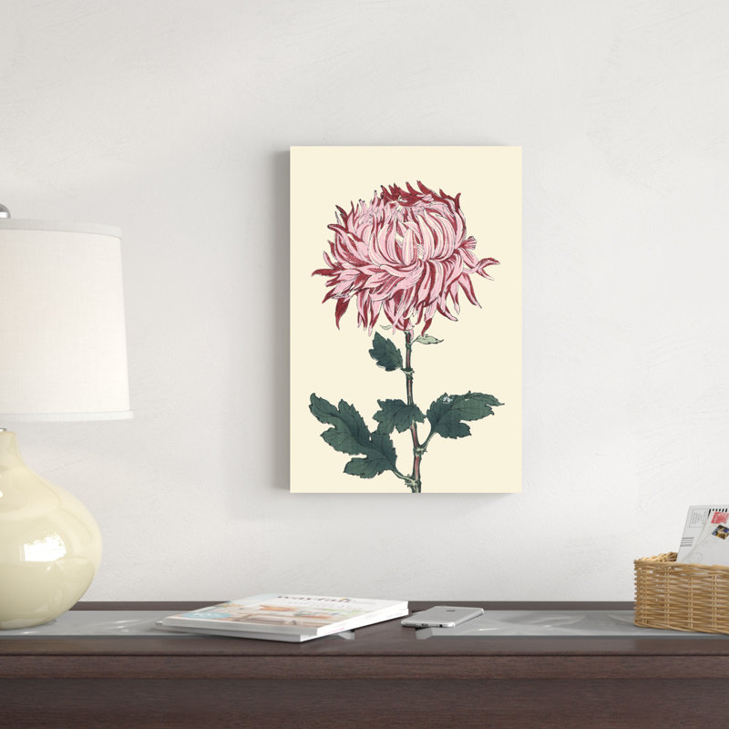 Chrysanthème bloc de bois IV, H 18 po x l 12 po