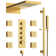 RelaxaJet Dual-Function Wall Mounted Waterfall & Rainfall Shower Faucet Set with Thermostatic Shower Head, Rough-In Valve Included